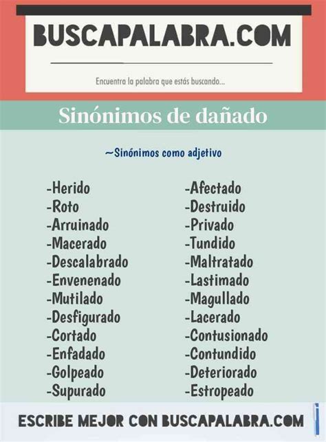 dañar sinonimo|sinónimos de dañado.